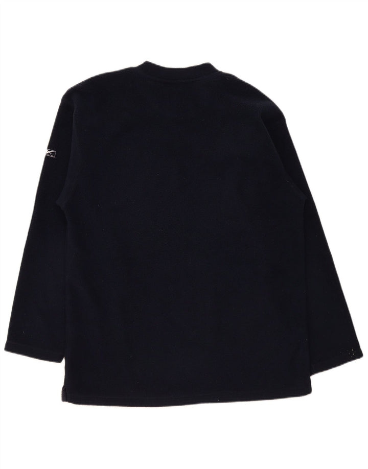 Reebok Mens Fleece Jumper Médio Azul Marinho Poliéster