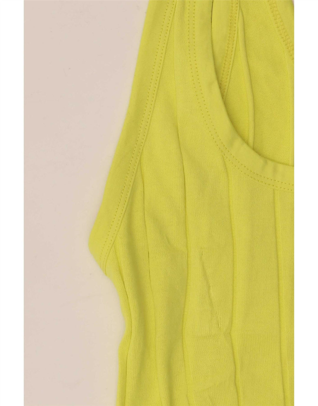 Colete feminino Massimo Dutti UK 8 pequeno algodão amarelo