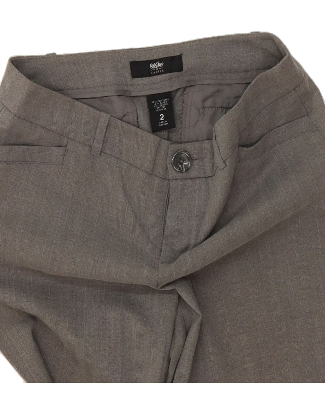 MOSSIMO Womens Bootcut Casual Trousers US 2 XS W30 L32 Grey Polyester Vintage Mossimo and Second-Hand Mossimo from Messina Hembry 