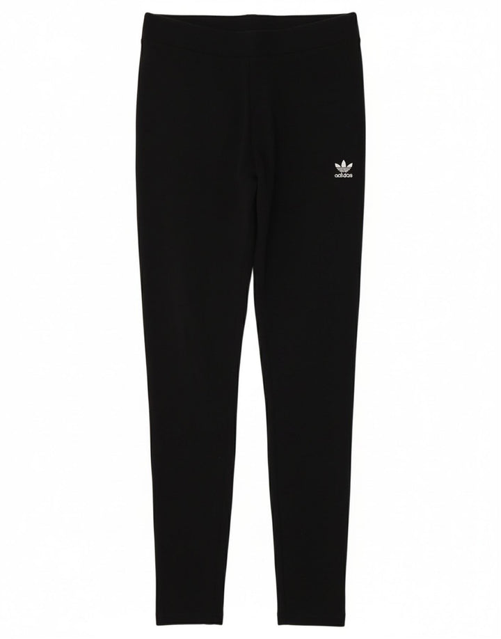 Leggings ADIDAS Femininas UK 14 Médio Algodão Preto