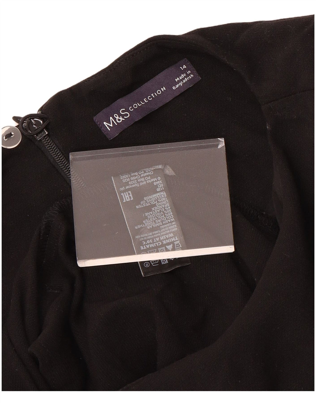 Macacão feminino Marks & Spencer UK 14 poliéster preto médio