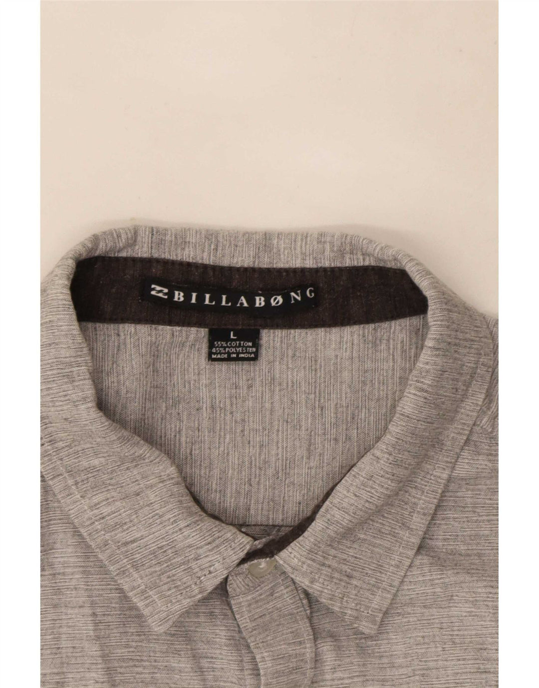 Camisa masculina de manga curta Billabong grande algodão cinza