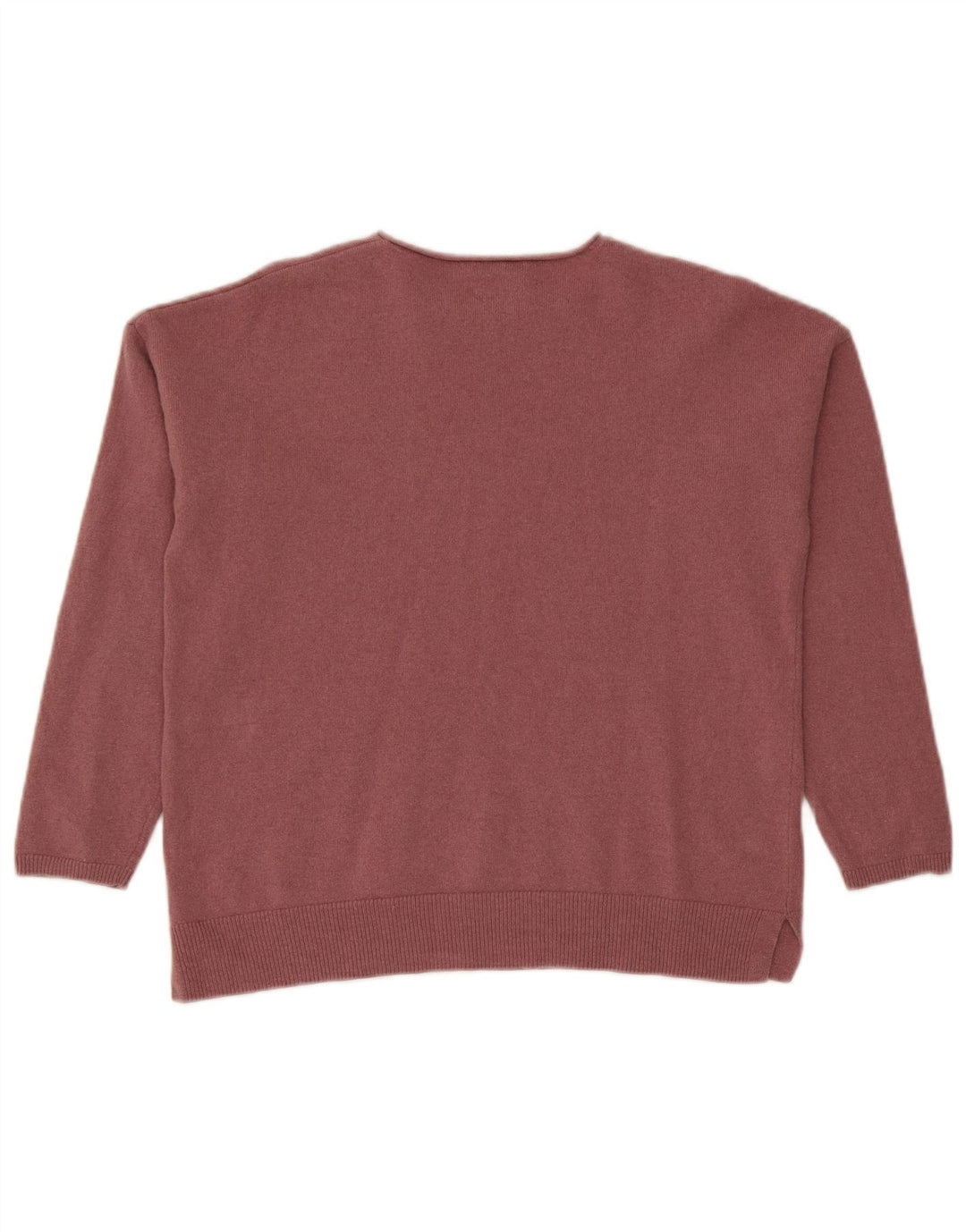 Suéter feminino Massimo Dutti com gola redonda grande, Reino Unido 10 pequeno rosa
