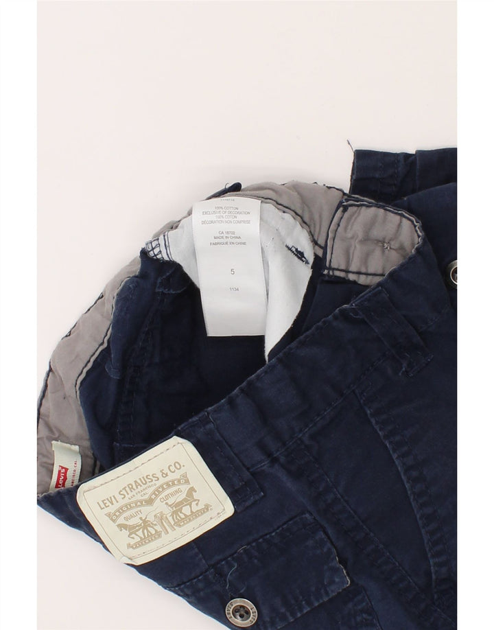 LEVI'S Boys Cargo Shorts 4-5 Years W22  Navy Blue Cotton Vintage Levi's and Second-Hand Levi's from Messina Hembry 