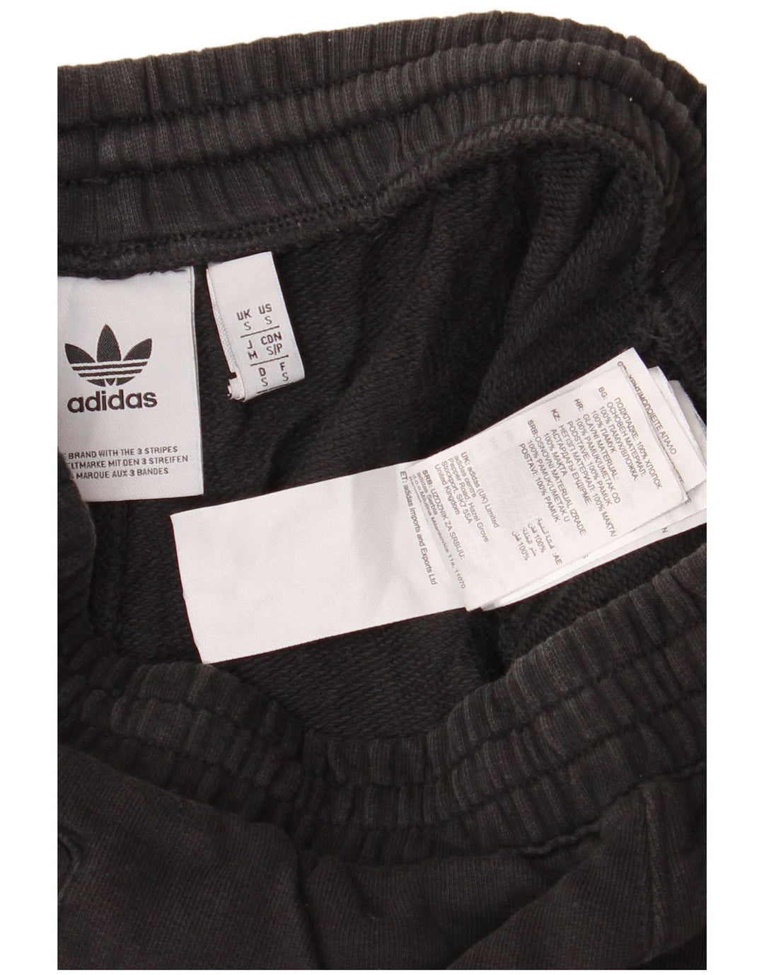 Adidas Mens Sport Shorts Pequeno Algodão Preto