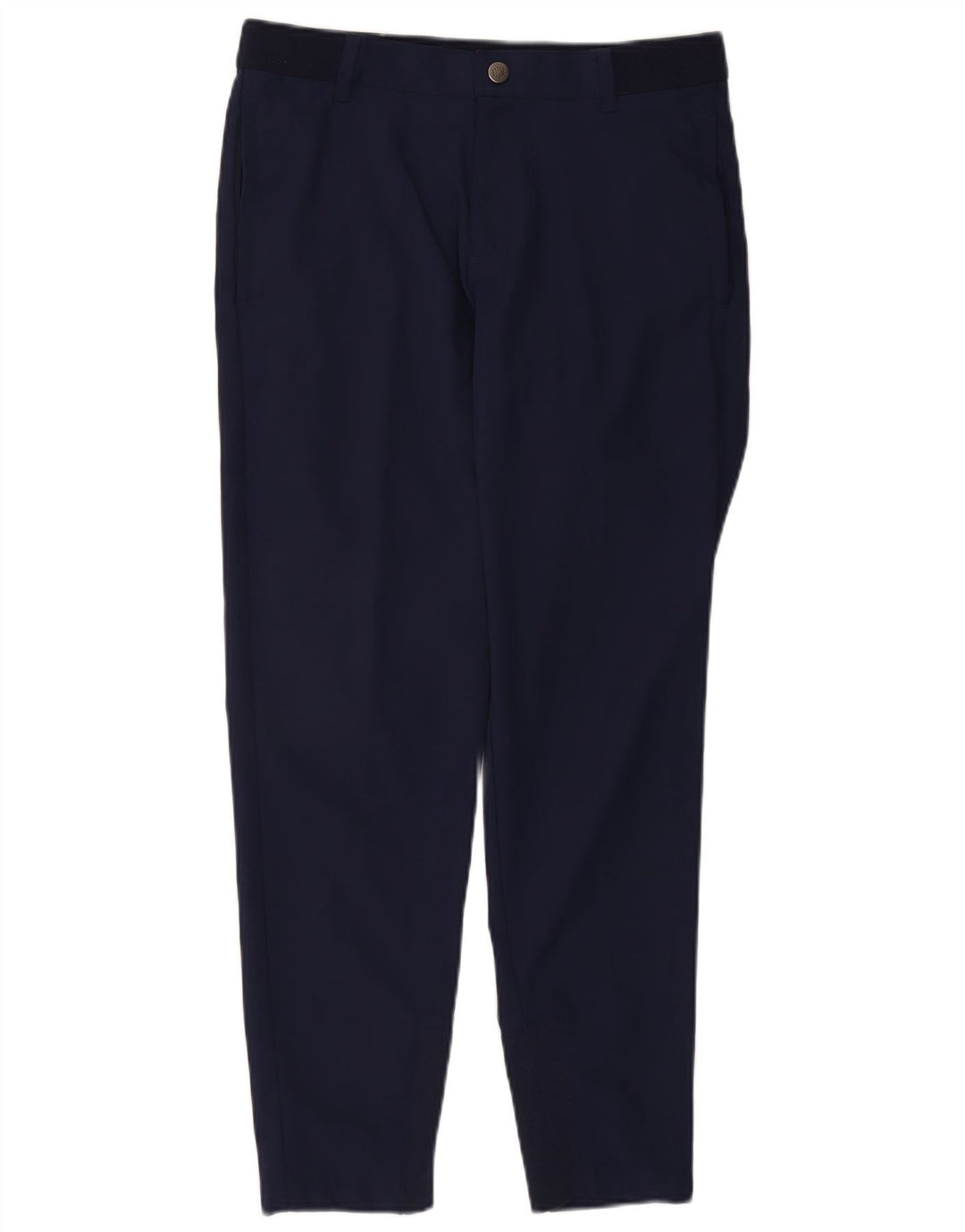 PUMA Mens Slim Chino Trousers W31 L29 Navy Blue Polyester