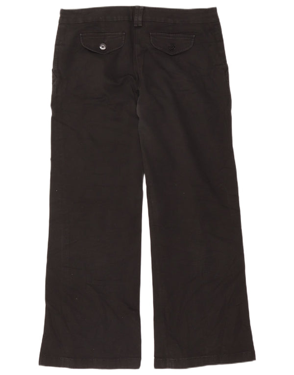 Patrizia Pepe Calça Chino Feminina de Perna Larga IT 46 Grande W34 L29 Preta