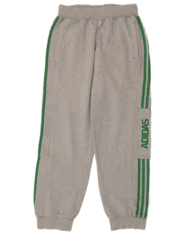 Adidas Womens Graphic Tracksuit Calças Joggers UK 8 Pequeno Cinza Flecked