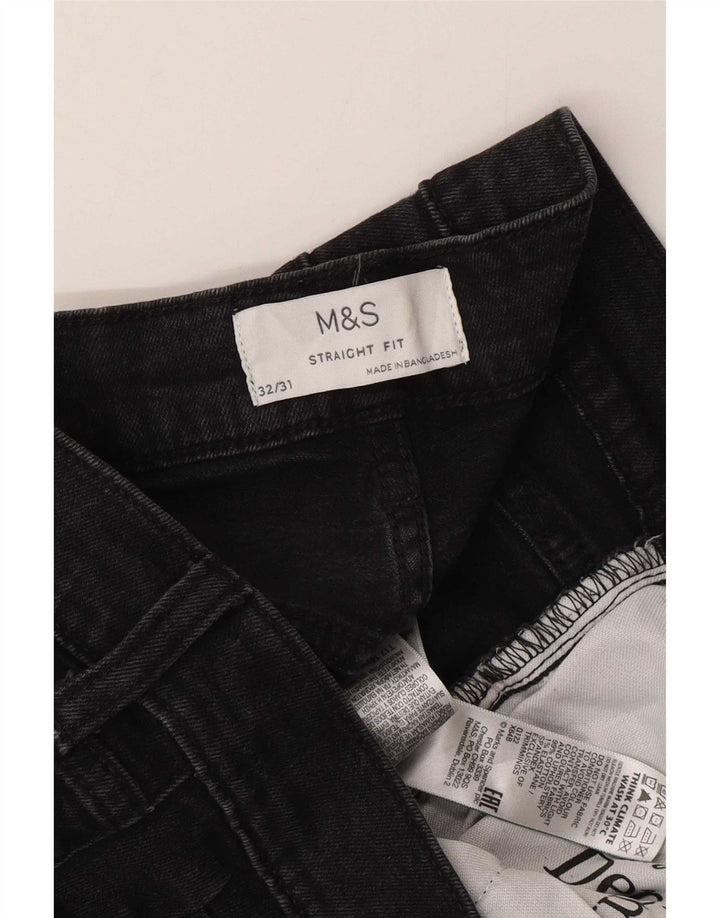 Jeans retos masculinos Marks & Spencer W32 L31 algodão cinza