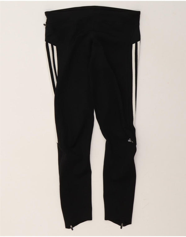 Adidas Womens Climalite Leggings UK 12 Medium Black Colourblock Poliéster