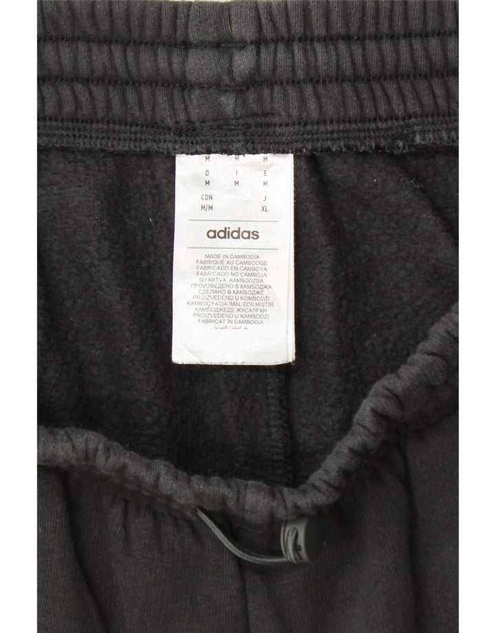 ADIDAS Mens Cargo Calças de treino Joggers Médio Algodão Preto