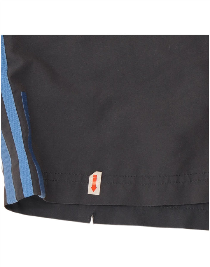 Shorts esportivos masculinos Adidas grande poliéster cinza