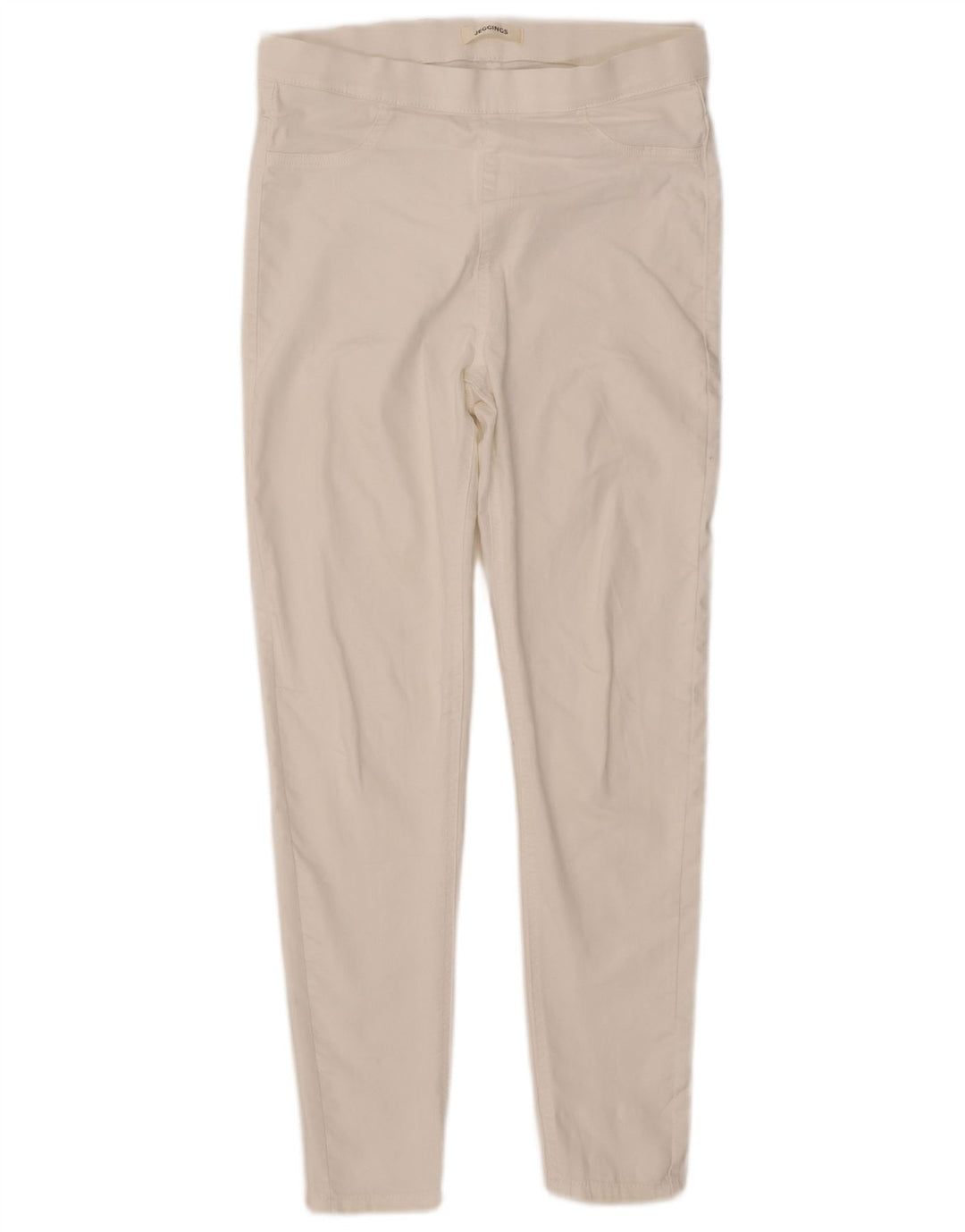 Calça jeans feminina Marks & Spencer UK 12 médio W32 L28 algodão branco