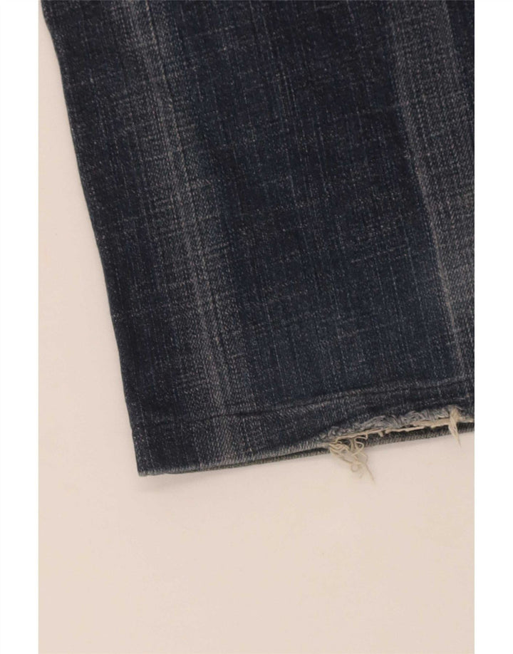Calça jeans feminina Levi's 570 Crop Straight W29 L26 azul algodão