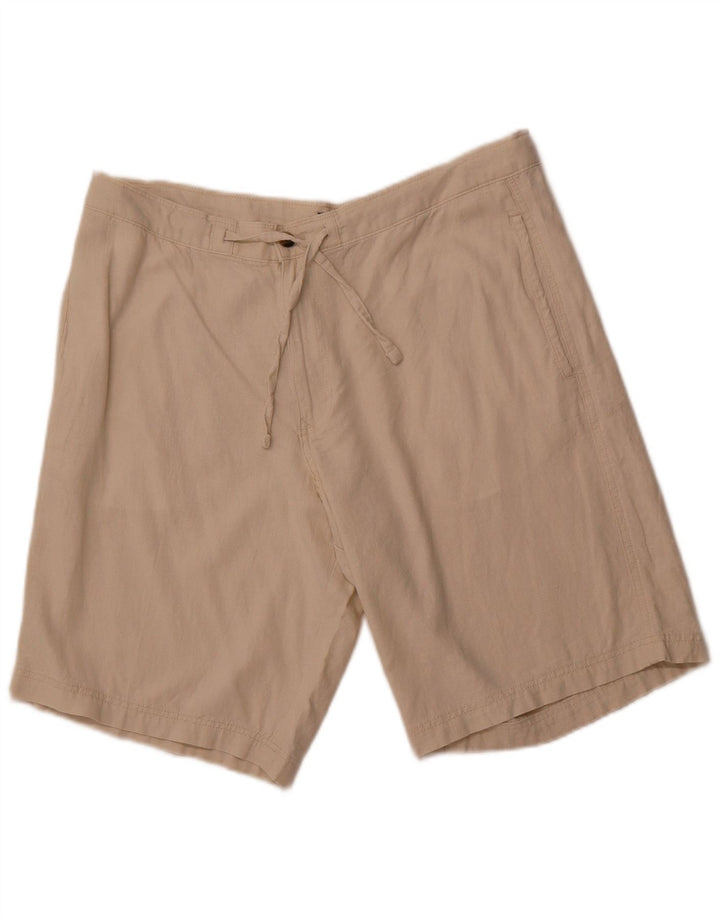 Shorts chino masculino MARKS & SPENCER W38 XL linho bege