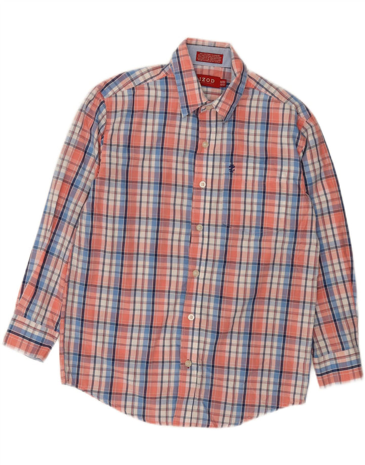 Camisa Izod Meninos 10-11 Anos Média Xadrez Multicolor Algodão