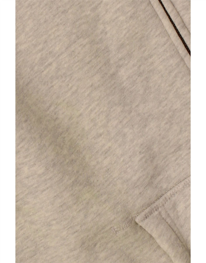 JACK WILLS Mens Graphic Zip Hoodie Sweater Large Grey Flecked Cotton Vintage Jack Wills and Second-Hand Jack Wills from Messina Hembry 