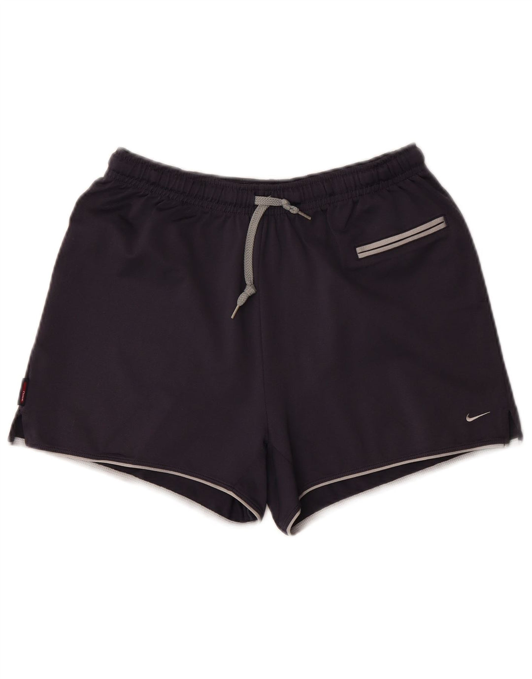 Shorts esportivos femininos Nike US 4/6 pequeno azul marinho poliéster