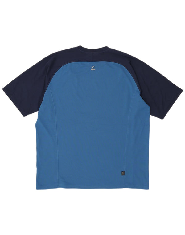 Camiseta masculina THE NORTH FACE Top XL azul colorblock poliéster