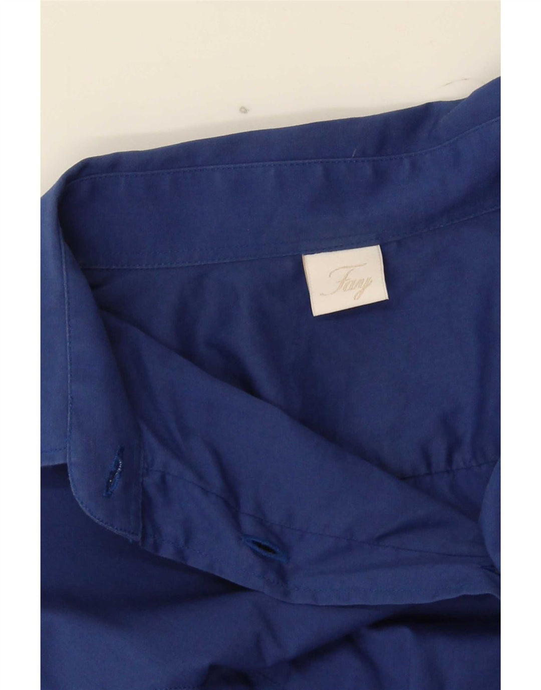 Camisa feminina Fay UK 16 grande algodão azul
