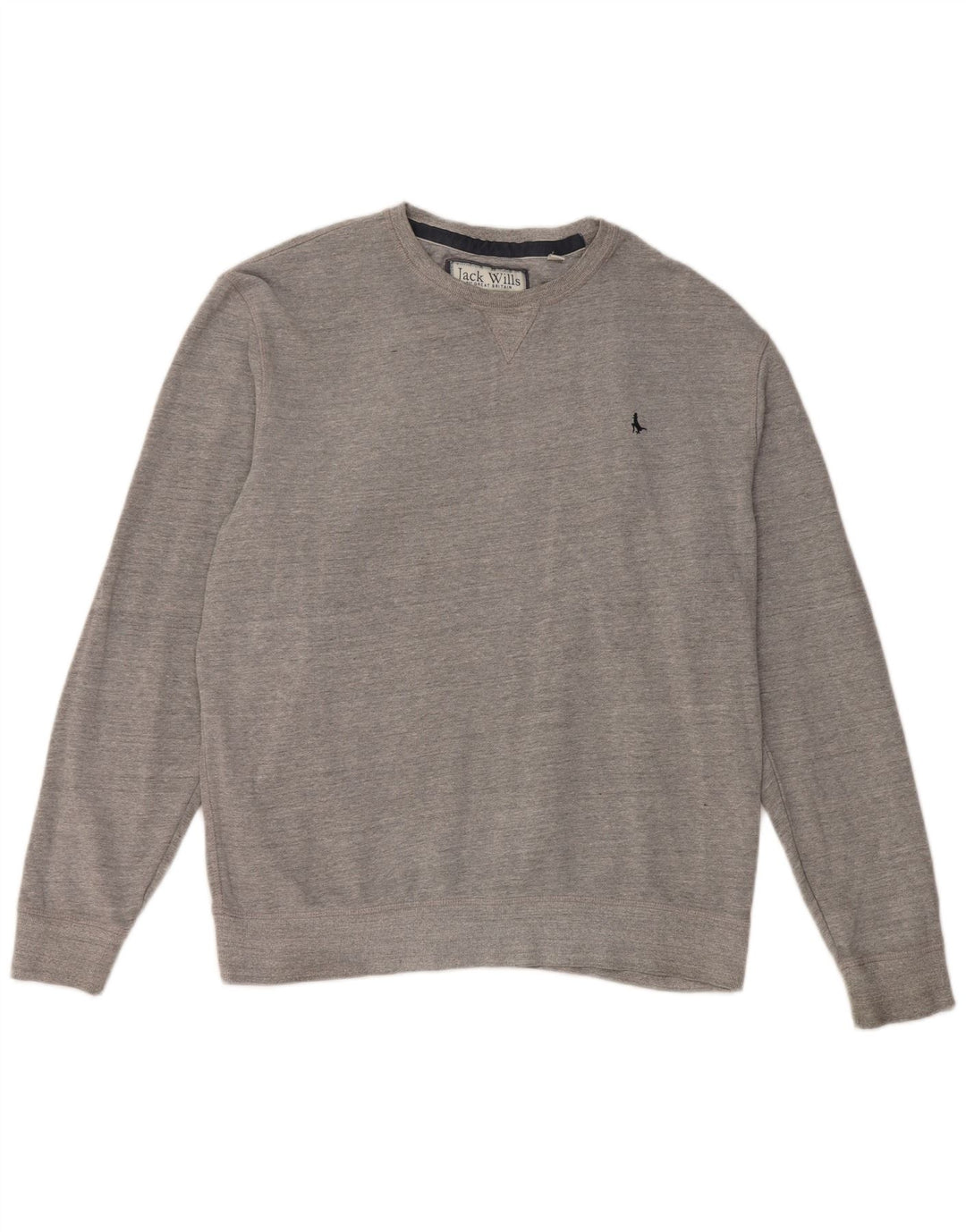 JACK WILLS moletom masculino jumper XL cinza risca de giz algodão