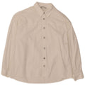 Camisa oversized feminina Zara UK 10 pequeno algodão branco
