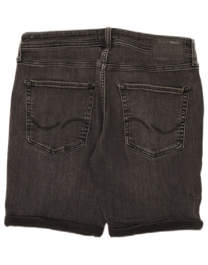 Shorts jeans masculino JACK & JONES médio W32 algodão cinza