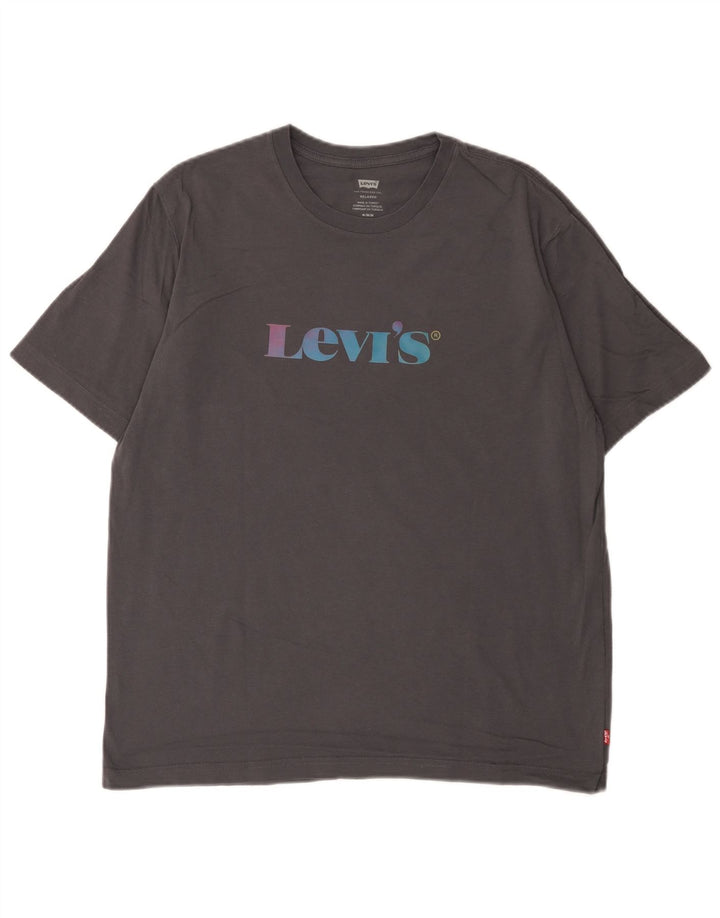 Camiseta masculina Levi's Relaxed Graphic cinza médio