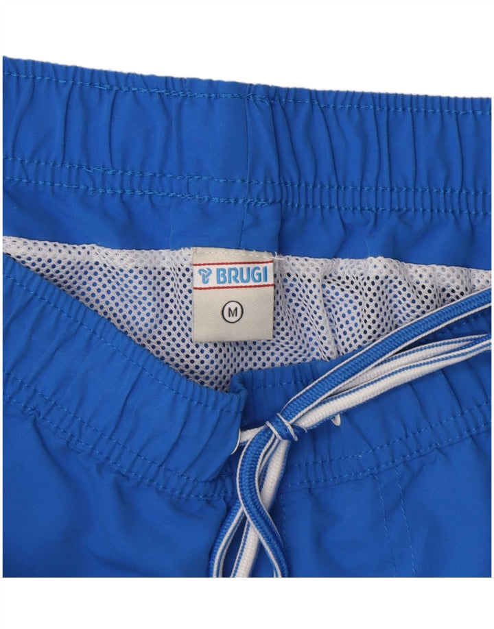 Shorts de natação masculino Brugi poliéster colorblock azul médio