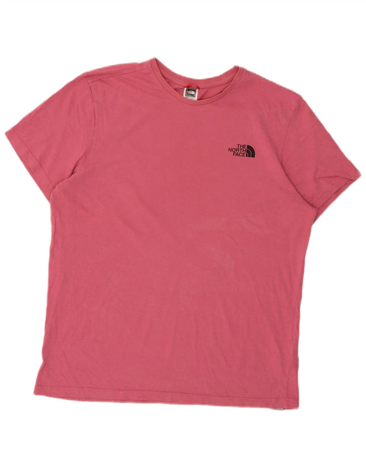 Camiseta masculina The North Face grande algodão rosa