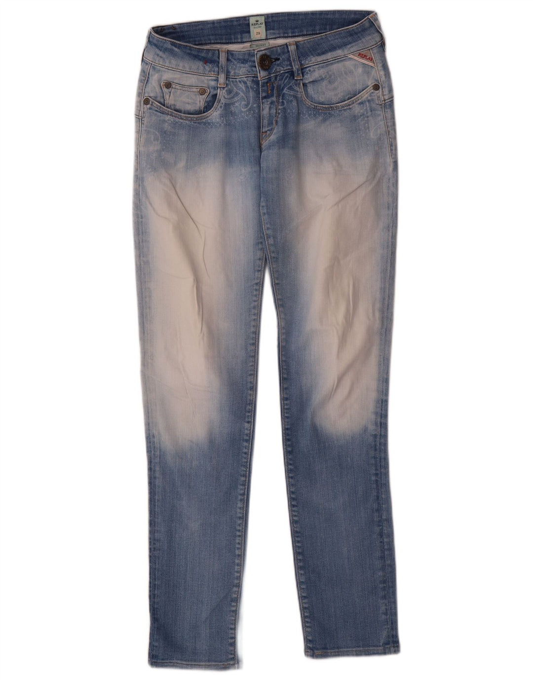 Replay Jeans Skinny Feminino W28 L30 Azul