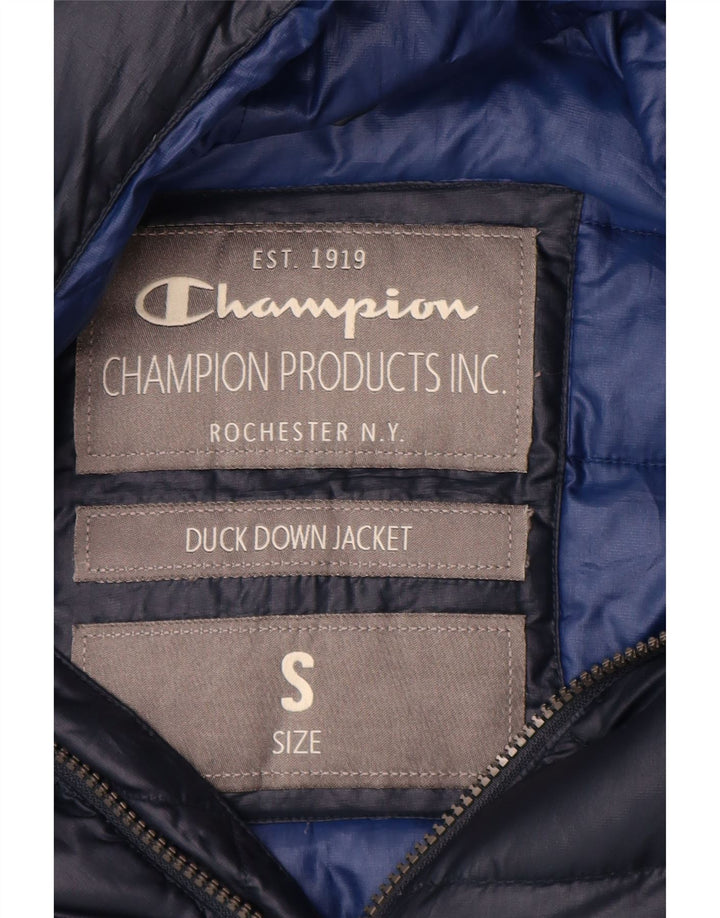 Jaqueta masculina acolchoada Champion UK 36 pequena azul marinho