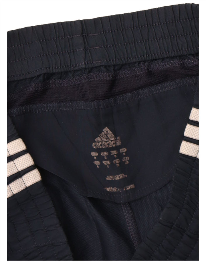 Shorts esportivos masculinos Adidas pequenos poliéster azul marinho