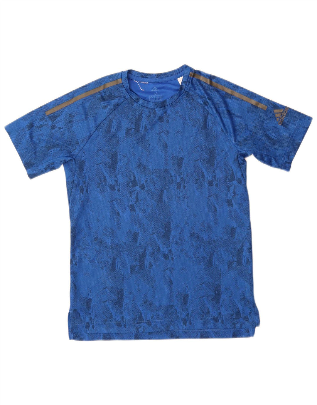 Camiseta Adidas Menino Climacool Top 11-12 Anos Azul Médio Geométrico