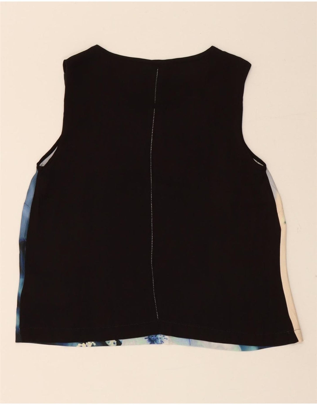 Blusa cropped feminina CALVIN KLEIN Reino Unido 10 pequena azul marinho floral