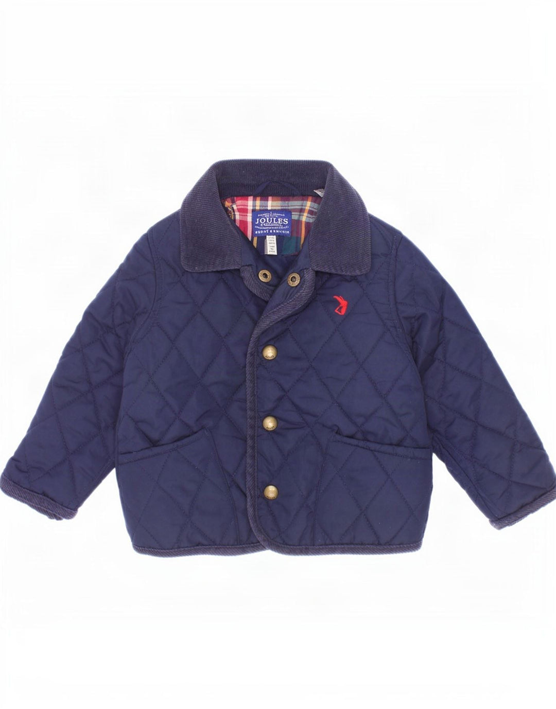 Jaqueta acolchoada Joules Baby Boys 12-18 meses azul marinho poliéster