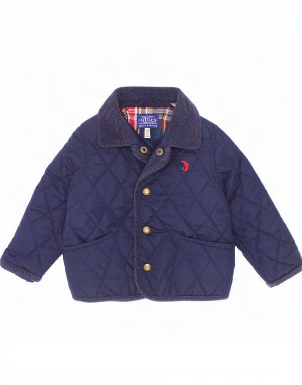 Jaqueta acolchoada Joules Baby Boys 12-18 meses azul marinho poliéster