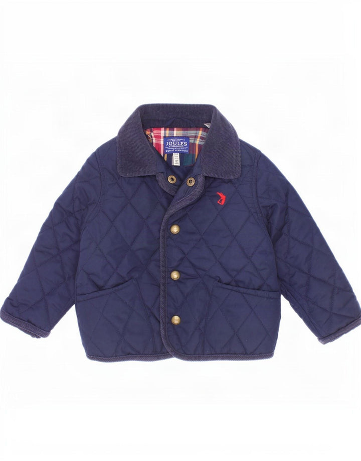 Jaqueta acolchoada Joules Baby Boys 12-18 meses azul marinho poliéster
