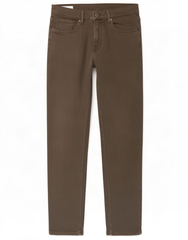 Zara Mens Slim Jeans EU 42 Grande W32 L30 Algodão Verde