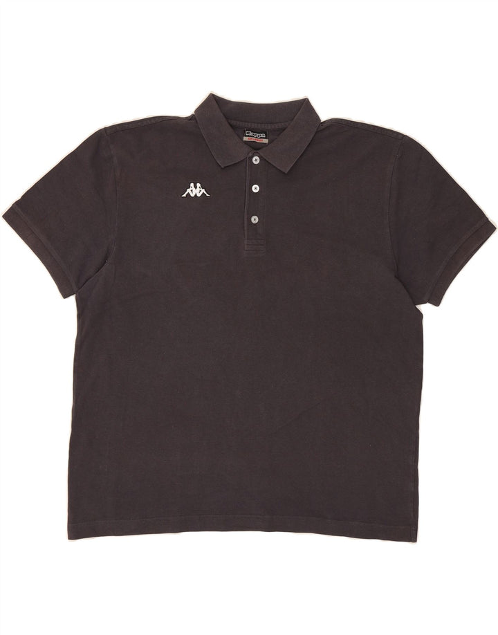 KAPPA Mens Polo Shirt 2XL Grey Vintage Kappa and Second-Hand Kappa from Messina Hembry 