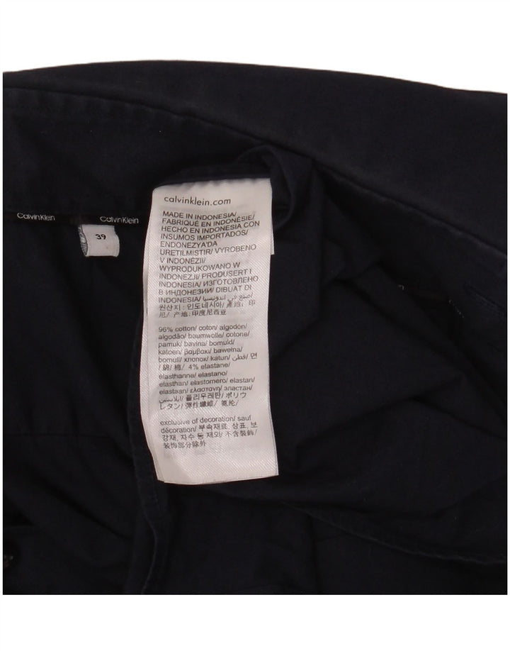Camisa masculina CALVIN KLEIN Slim Fit tamanho 39 algodão azul marinho médio