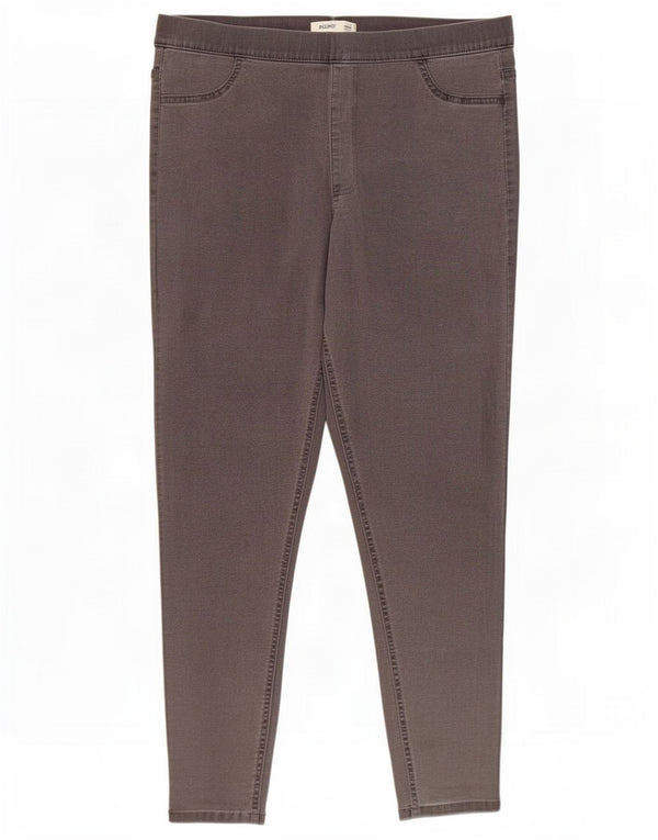 Calça jeans feminina Marks & Spencer UK 16 grande W32 L26 algodão cinza