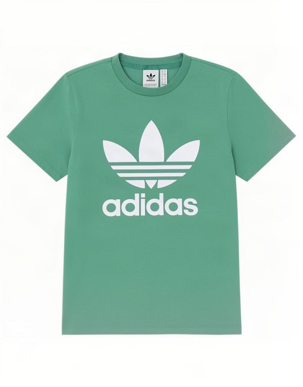 Adidas Camiseta Feminina Graphic Top UK 10 Pequeno Algodão Verde
