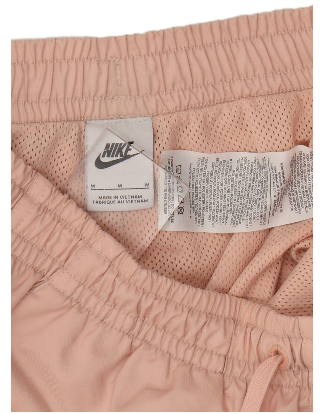 Shorts esportivos masculinos Nike médio rosa poliéster