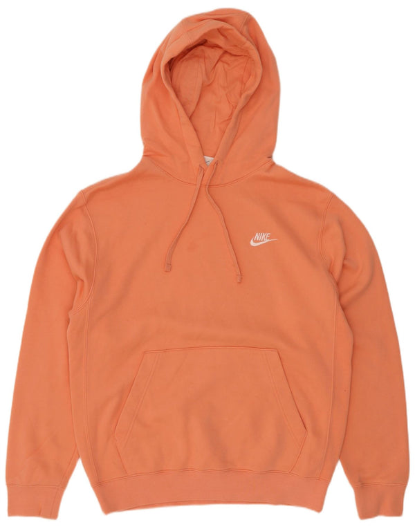 Nike Mens Hoodie Jumper Pequeno Algodão Laranja