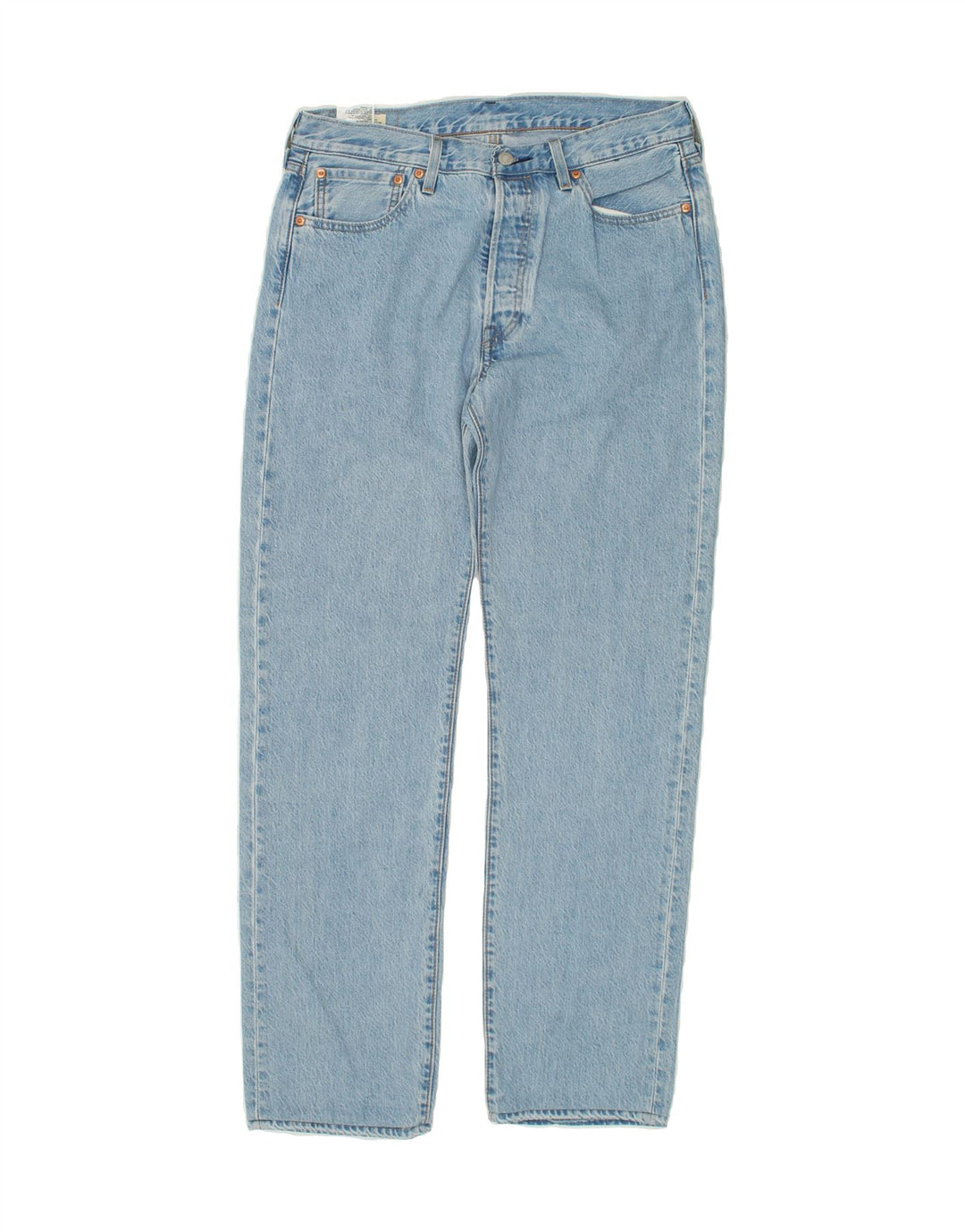 LEVI'S Masculino 504 Straight Jeans W33 L32 Azul Algodão