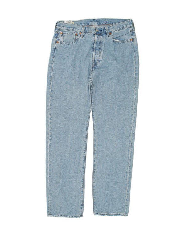 LEVI'S Mens 504 Straight Jeans W33 L32 Blue Cotton