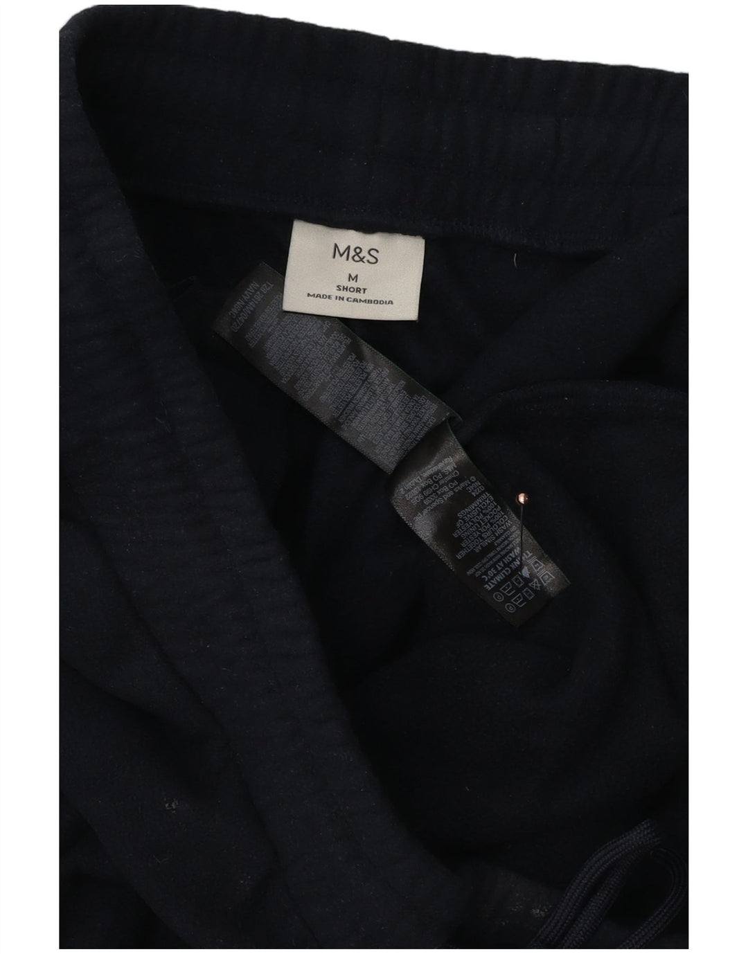 Calça de treino masculina Marks & Spencer médio azul marinho poliéster