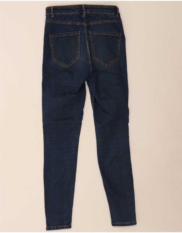 Zara Womens Trafaluc Skinny Jeans EU 38 Pequeno W28 L26 Azul Algodão