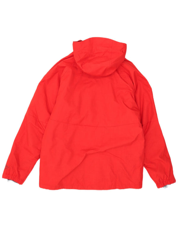 Columbia Mens Omni-Heat Hooded Windbreaker Jacket UK 38 Medium Red